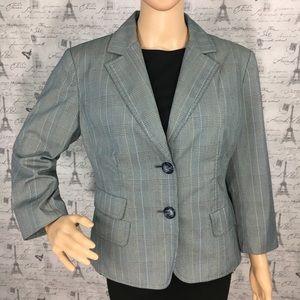 Gray Checkered Blazer